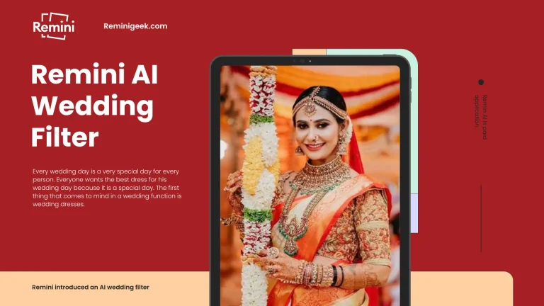 Remini AI Wedding Filter